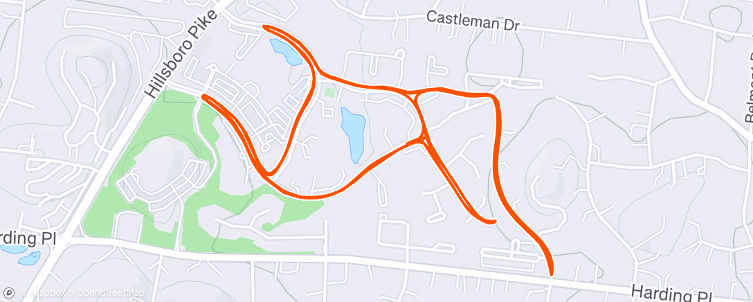 Map of the activity, Afternoon Ride