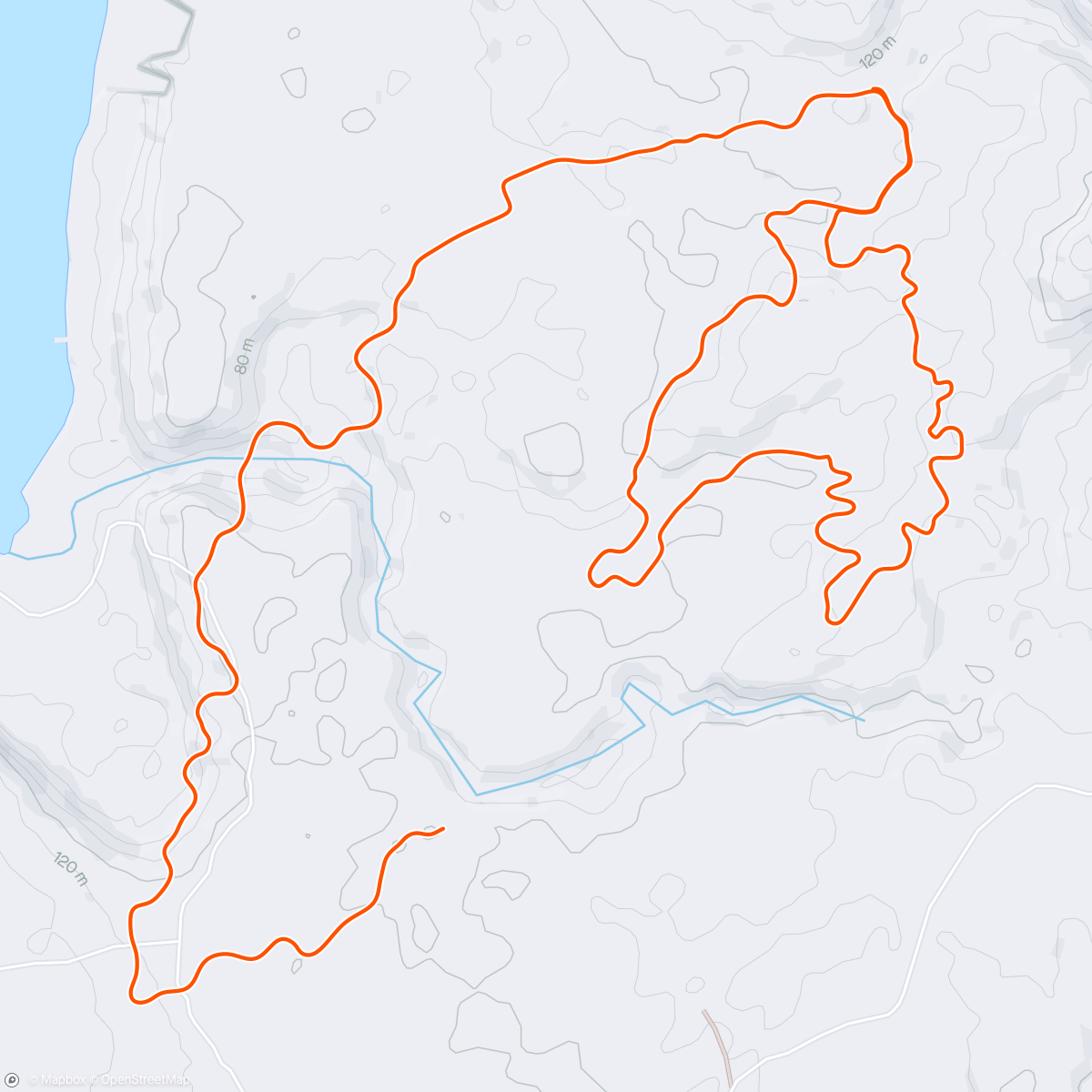 Map of the activity, Zwift - No Nonsense in Makuri Islands