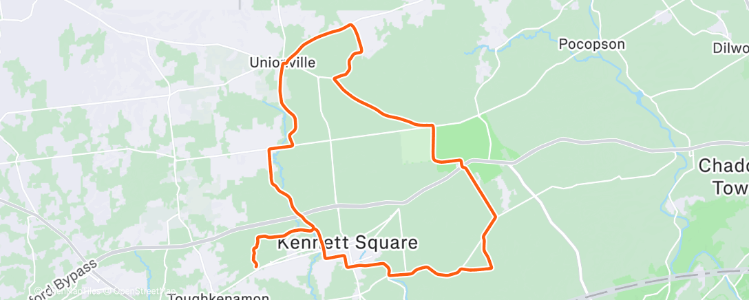 Map of the activity, Afternoon Ride