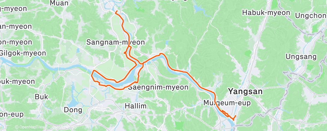 Map of the activity, Morning Ride