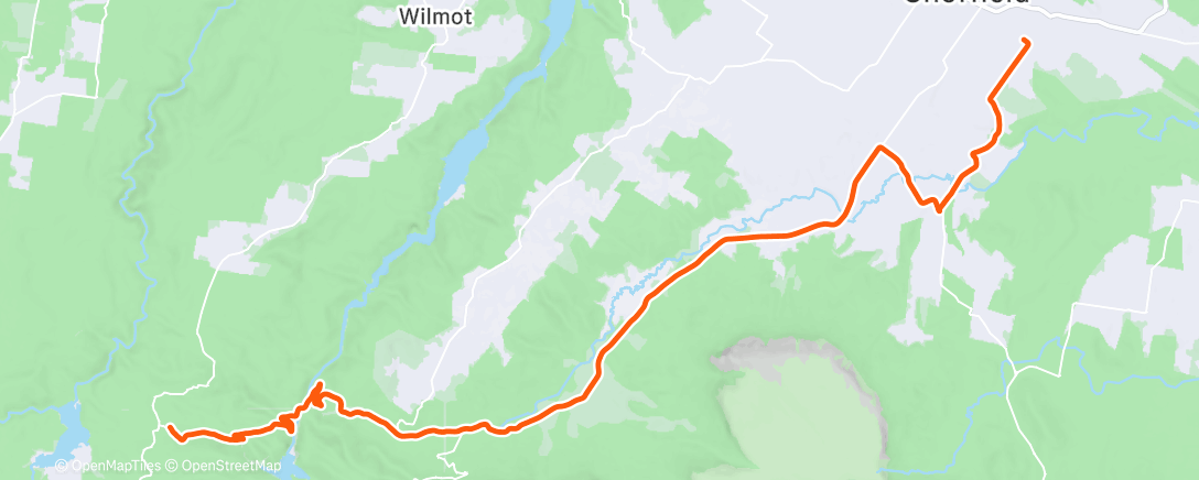 Map of the activity, Morning Gravel Ride
