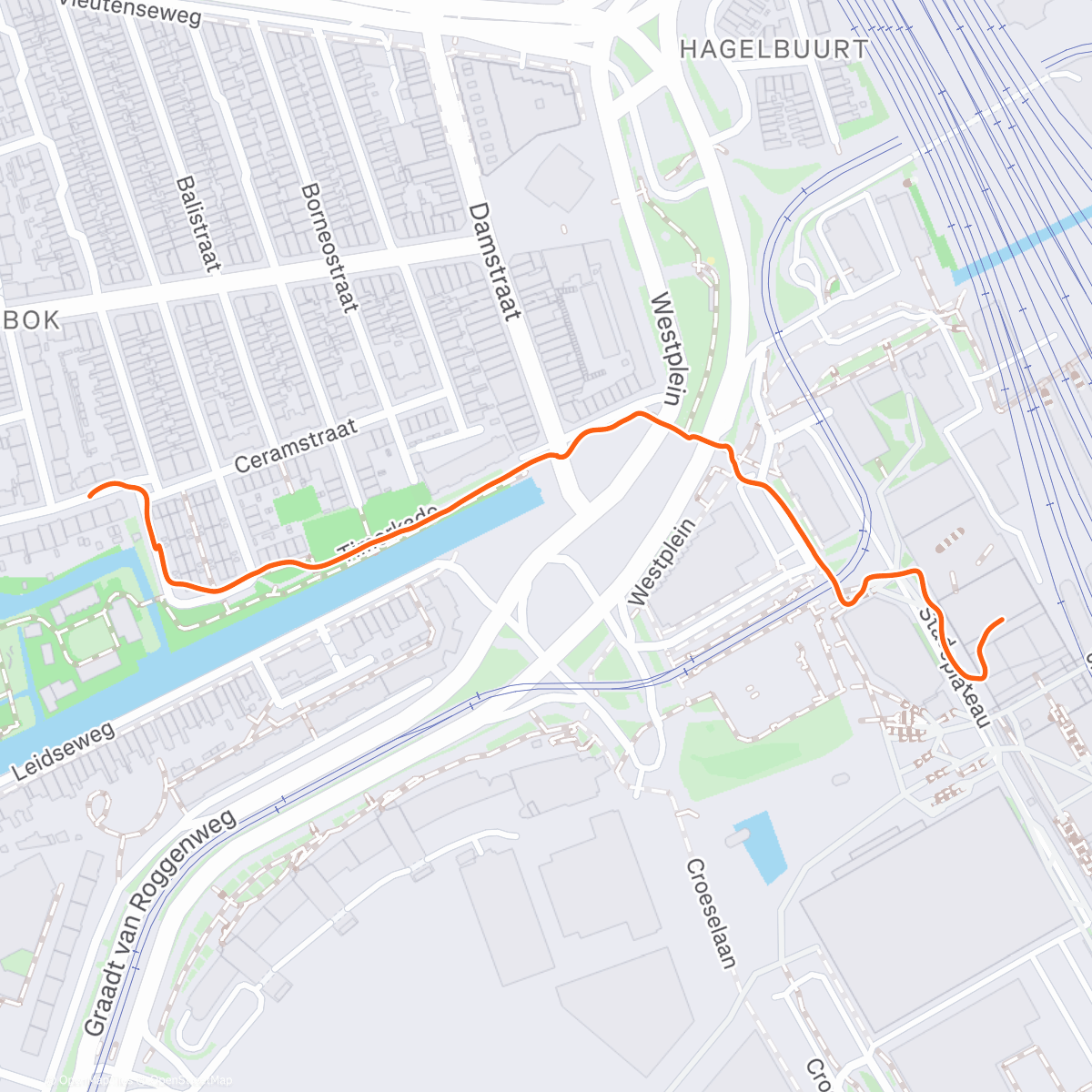 Map of the activity, Door de sneeuw naar kantoor