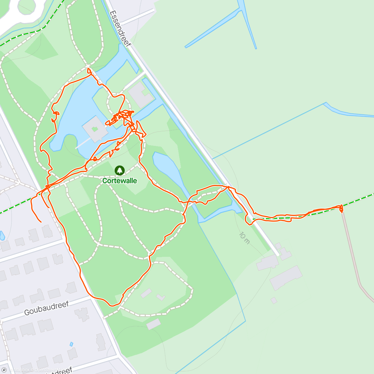 Map of the activity, Kasteel park