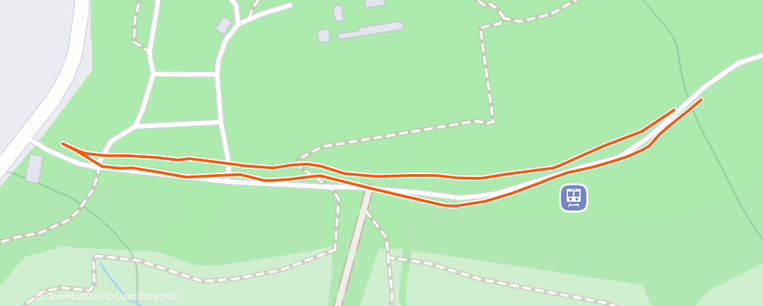 Map of the activity, Lunch Run