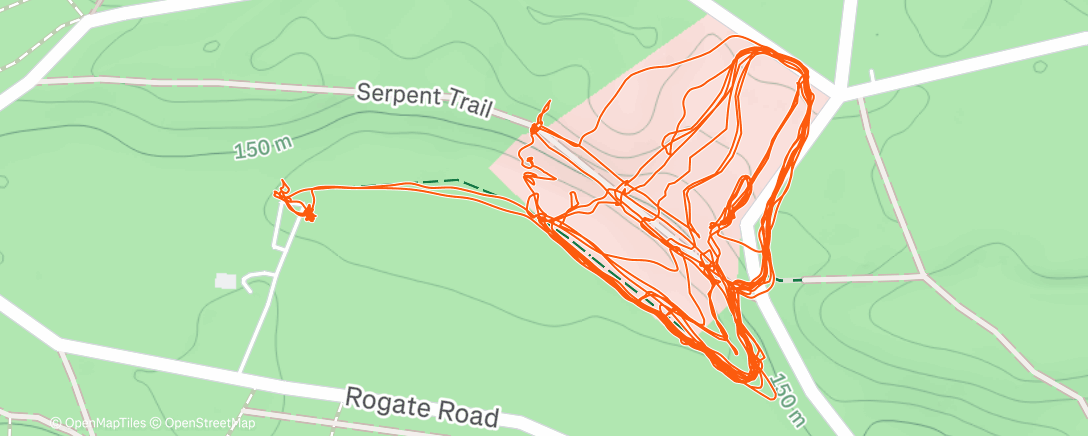 Map of the activity, Morning Activity