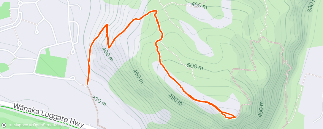 Kaart van de activiteit “Mount Iron walk, Wanaka”
