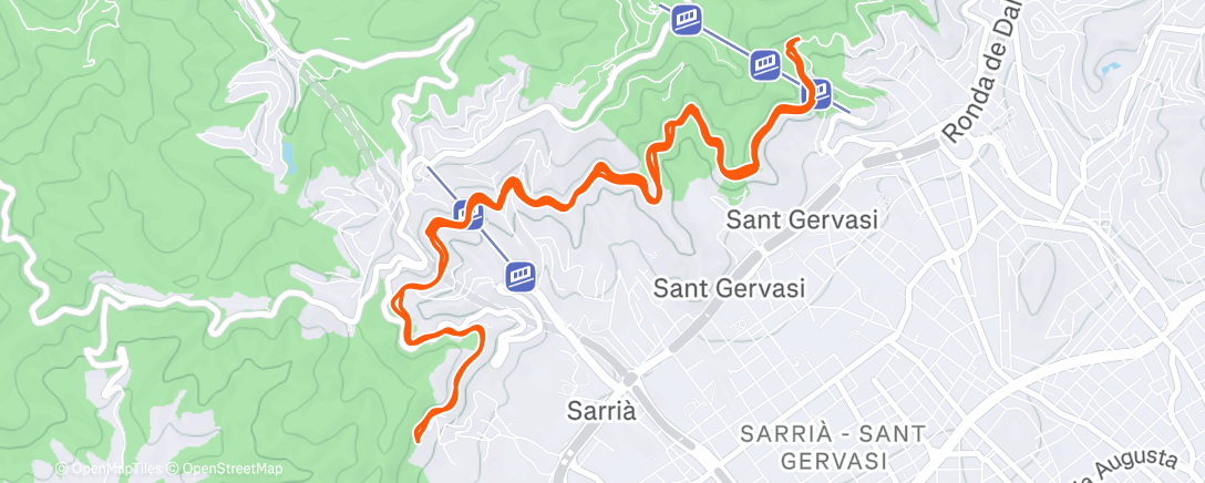 Map of the activity, Media maratón para hacer hueco a los turrones