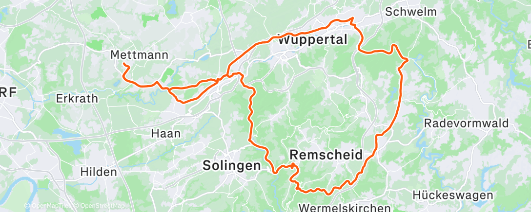 Map of the activity, Morning Ride