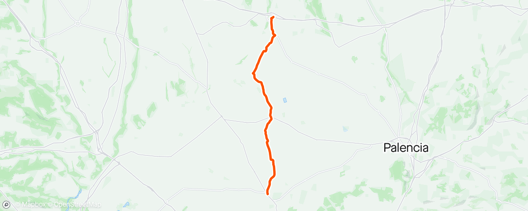 Mapa da atividade, CAMINO DE SANTIAGO desde MADRID • 9⁰ ETAPA (De Medina de Rioseco a Sahagún)