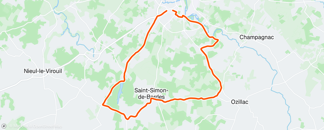 Map of the activity, Morning Ride