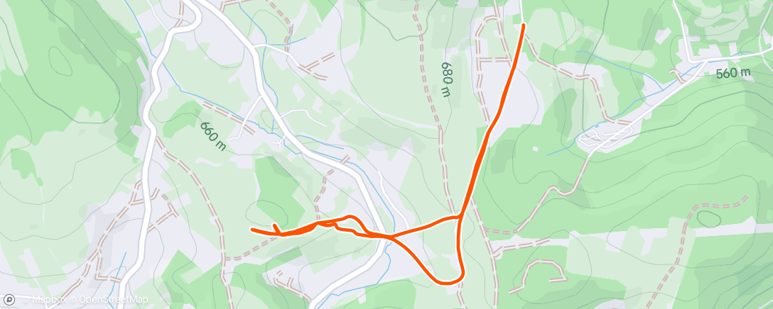 Map of the activity, Procházka na sochy