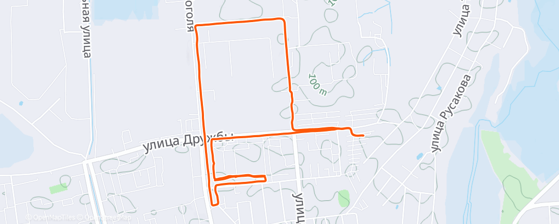 Map of the activity, Полуденный заезд