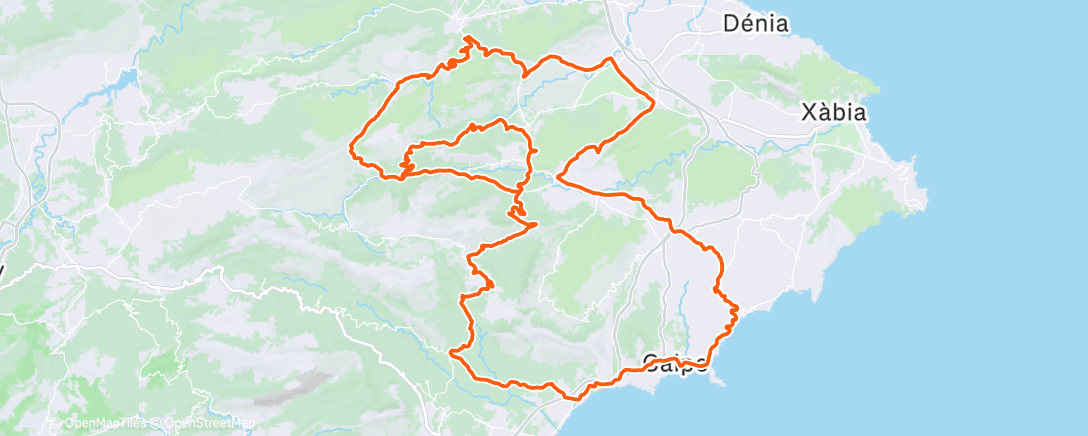 Map of the activity, Sortie vélo le matin