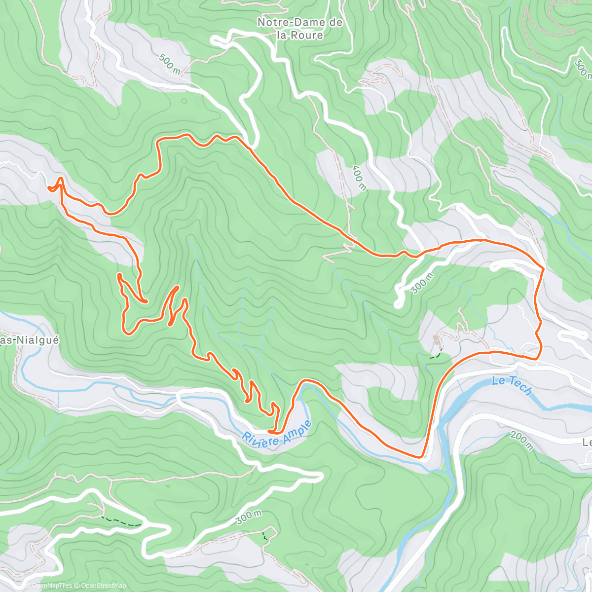 Map of the activity, Evening Mountain Bike Ride
