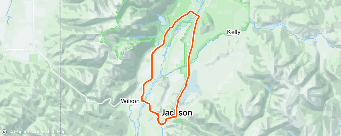 Map of the activity, Evening Ride
