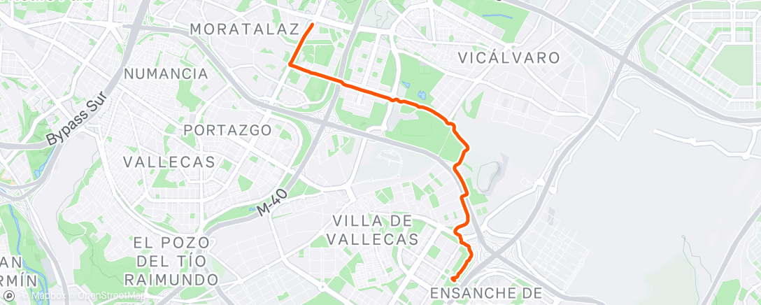 Map of the activity, Vuelta del fisio Recupérate bien en bici