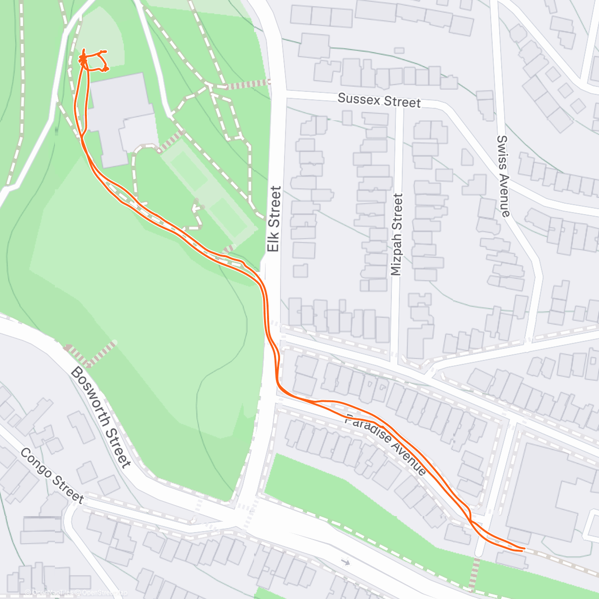 Map of the activity, goose