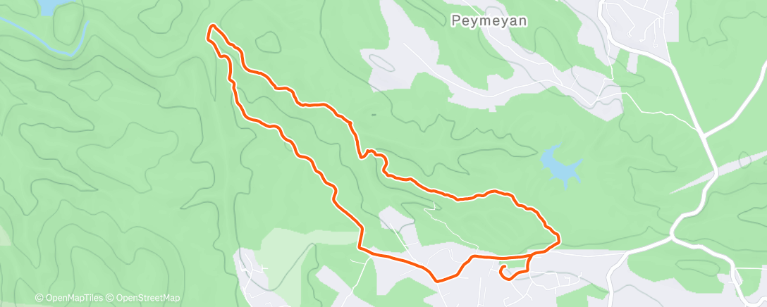 Map of the activity, Chemins de sanglier et franchissements de ruisseaux en famille 🤠