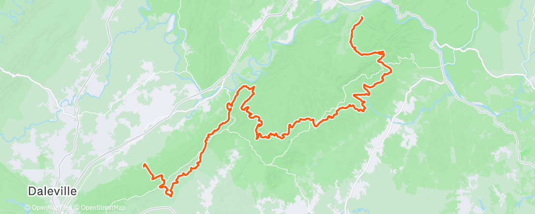 Map of the activity, True Hellgate 100k…with snow!!