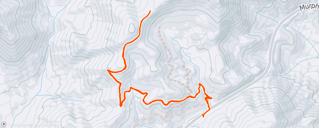 Map of the activity, Panther Gap - with Rox