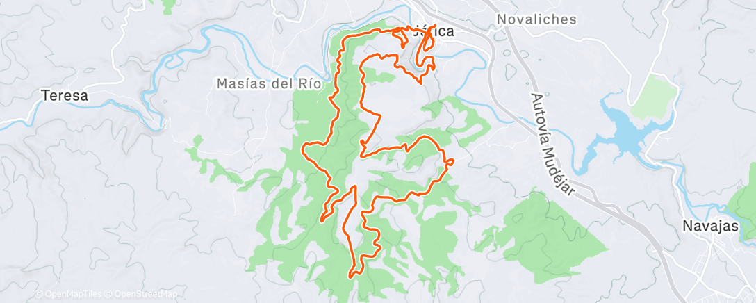 Map of the activity, Trail Trincheras Jerica 2025 28k 7ºAbs