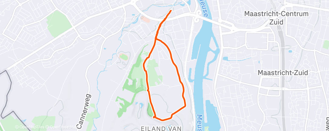 Map of the activity, Pieterpad