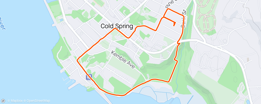 Map of the activity, Afternoon Trail Run