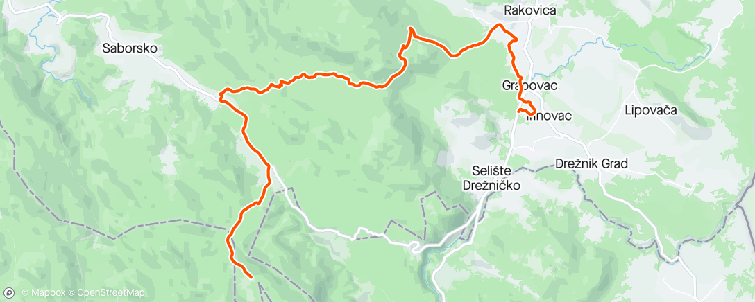 Mapa da atividade, Plitvice valleys bike weekend day 3
