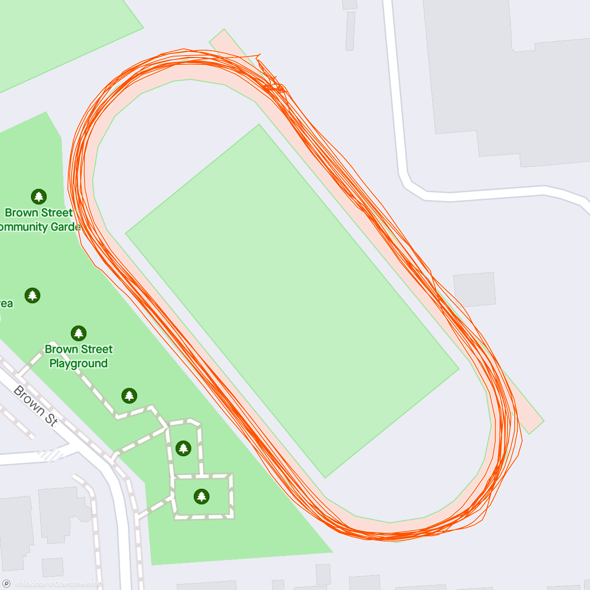 Map of the activity, Rat Pack Tuesday Track