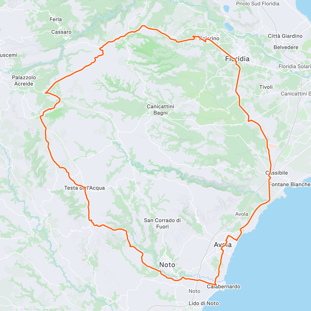 Map of the activity, Luigi Santagati - Storia dei bizantini di Sicilia