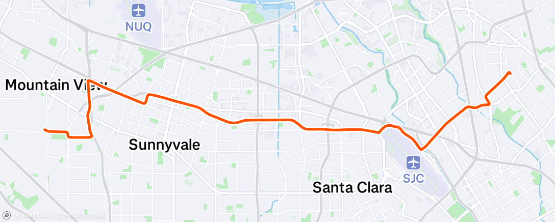 Map of the activity, Morning Ride