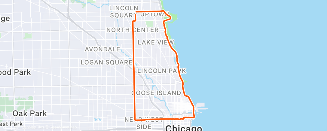 Map of the activity, Afternoon Ride