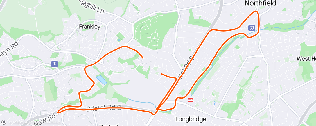 Map of the activity, Easy Afternoon Run