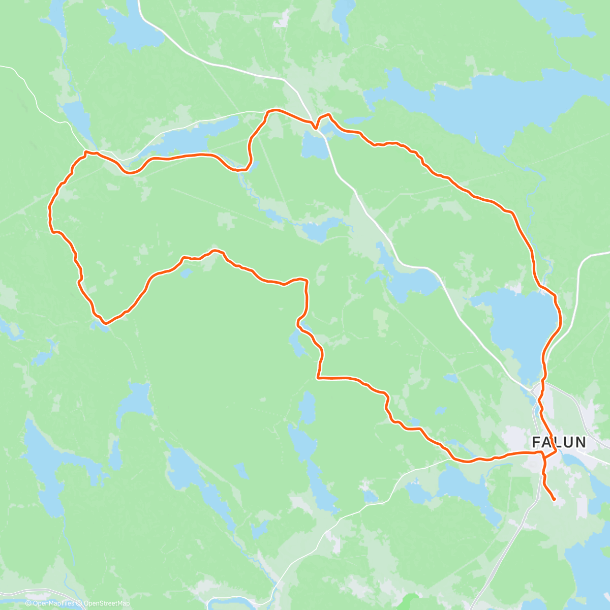 Map of the activity, Distans