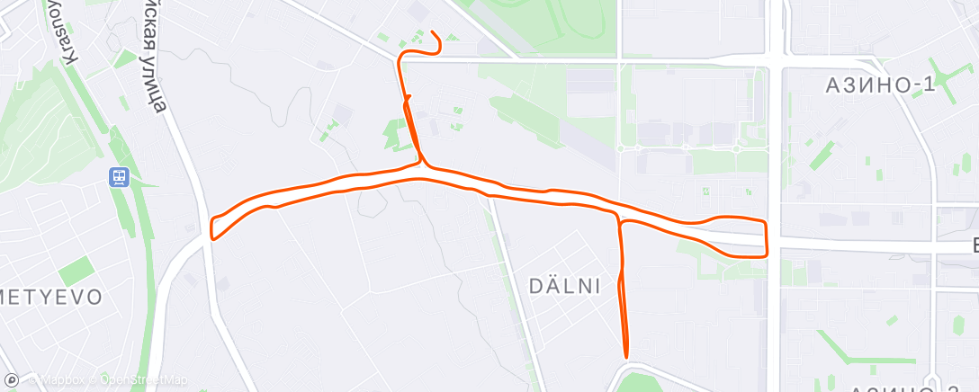 Map of the activity, Утренний забег