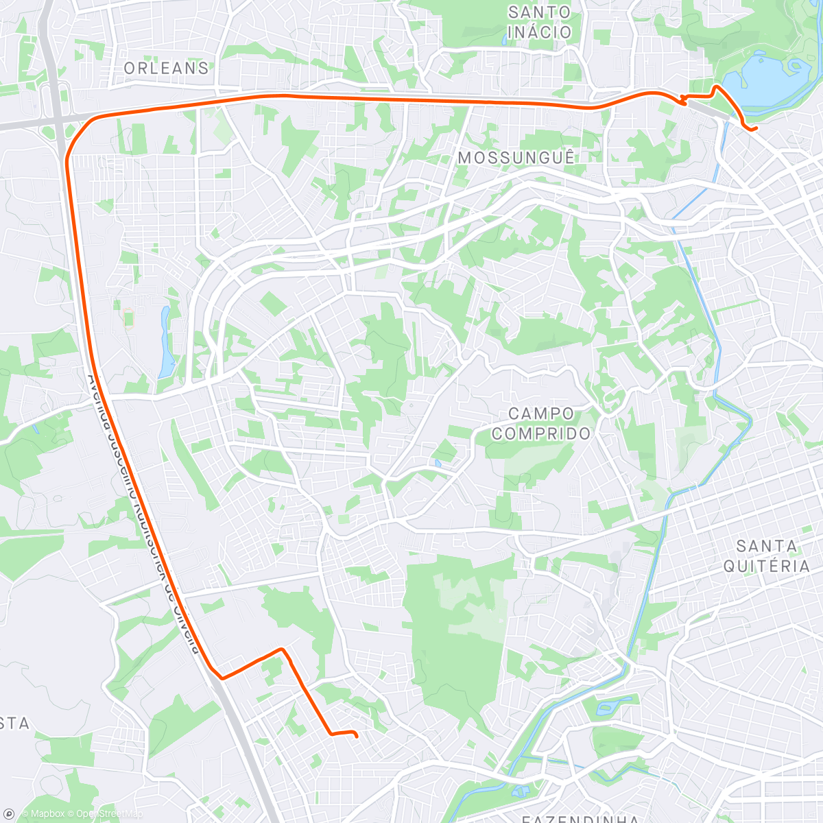 Map of the activity, Trampo de Bike