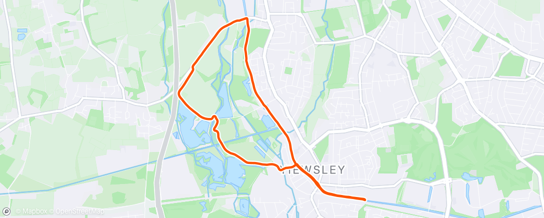 Map of the activity, Morning Run