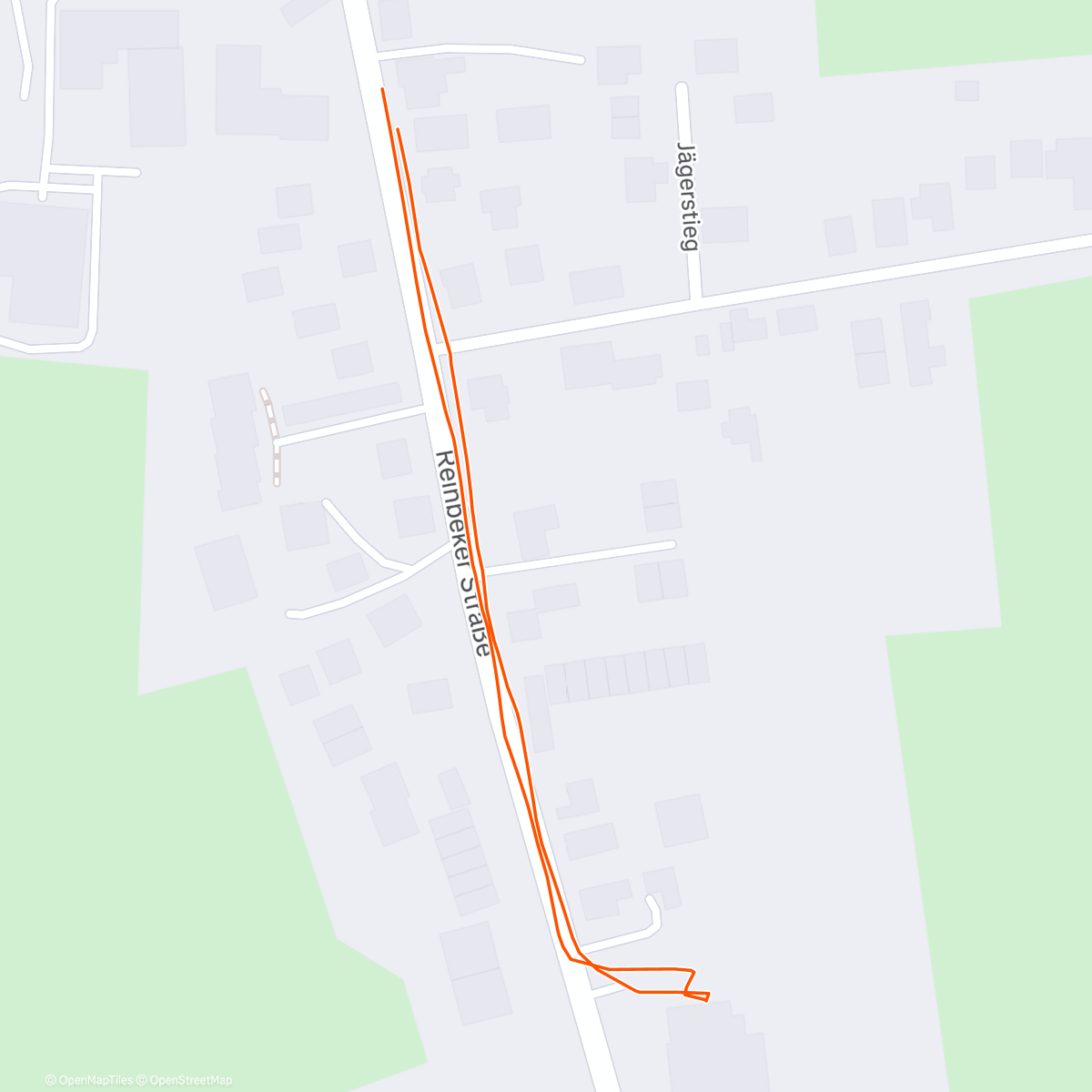 Map of the activity, Spaziergang am Nachmittag