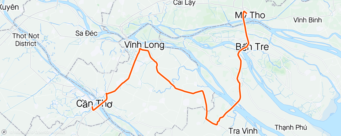 Map of the activity, HTV Cup 22 stage