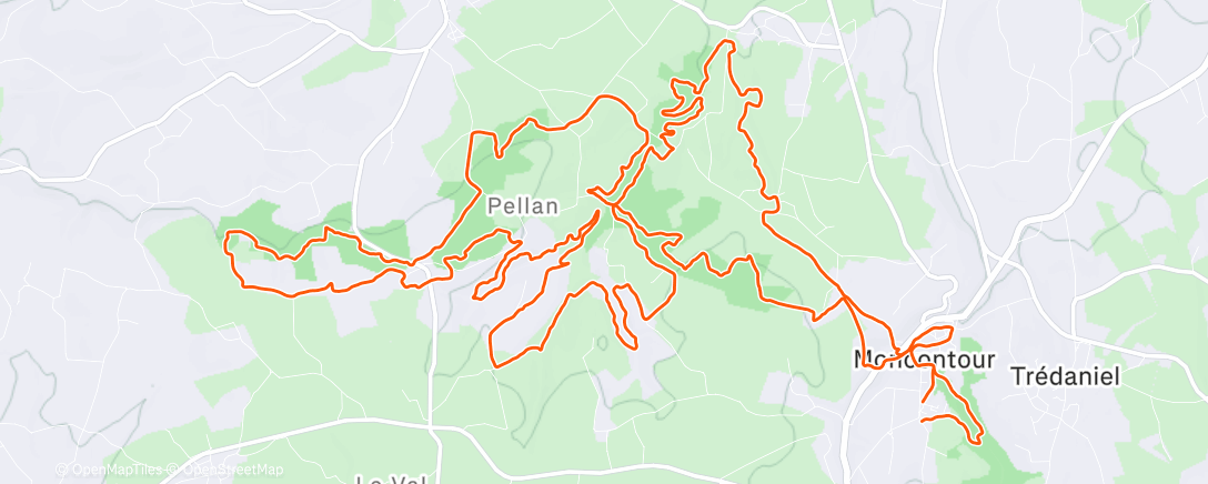 Map of the activity, MENESTRAIL : LA CAMBROUSSE