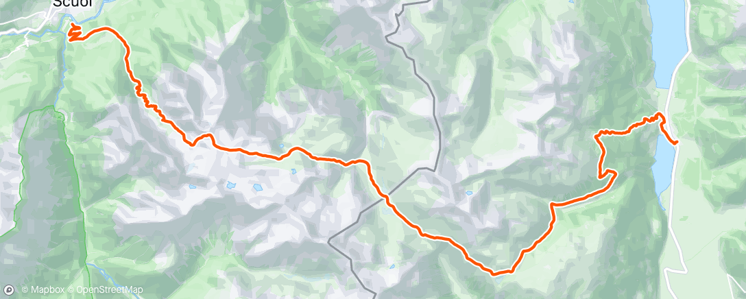 Map of the activity, TransalpineRun 6.Stage