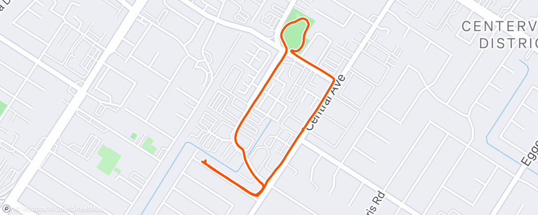 Map of the activity, Dog walk