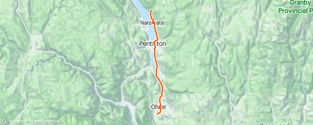 Map of the activity, Day 3 - let’s add the chute lake rd climb, it’ll be fun, they said.