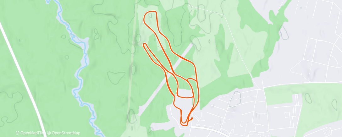 Map of the activity, Северный лыжный заезд (утро)