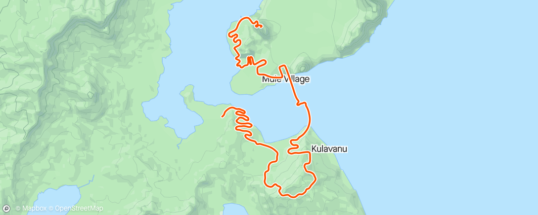 Mapa da atividade, Zwift - Free ride 60 min in Watopia