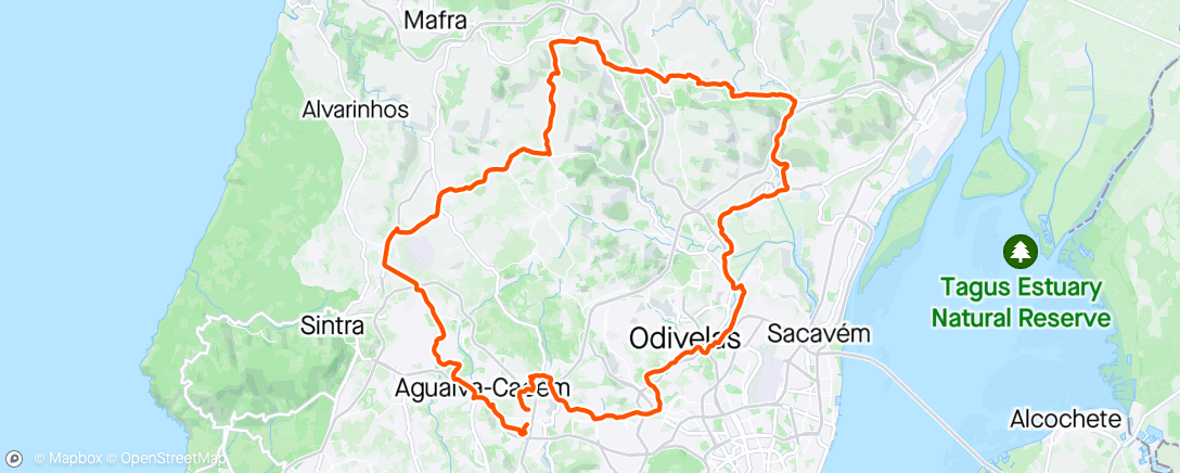 Map of the activity, Volta com Paúlo Ribeiro