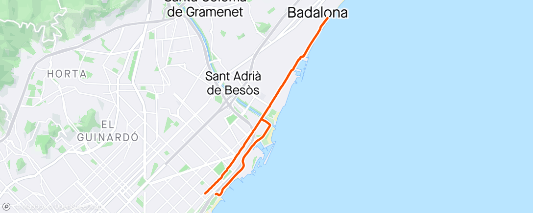 Mapa da atividade, 3x2,5km Z4