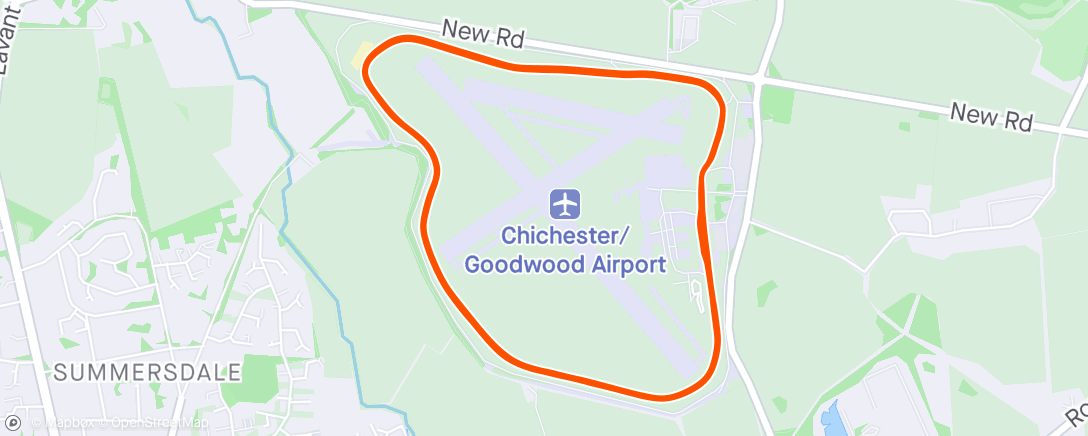 Map of the activity, Goodwood