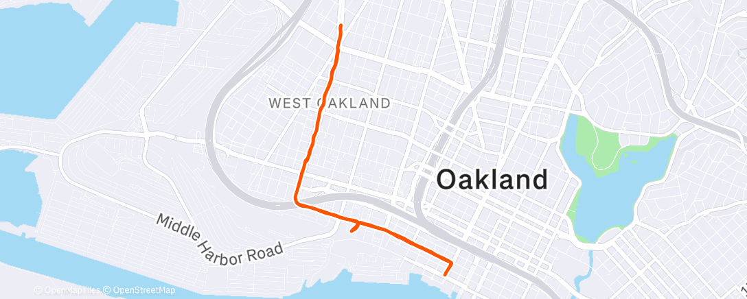 Карта физической активности (West Oakland O&B)