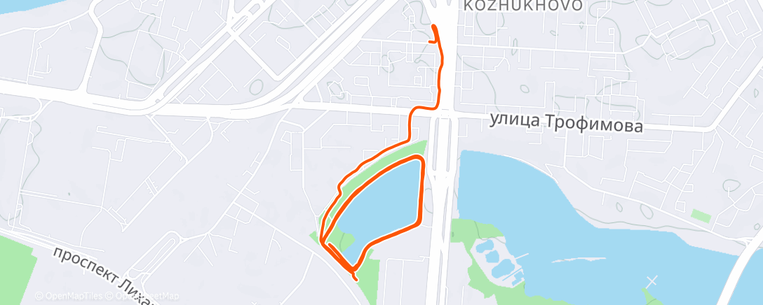 Карта физической активности (Lunch Run)